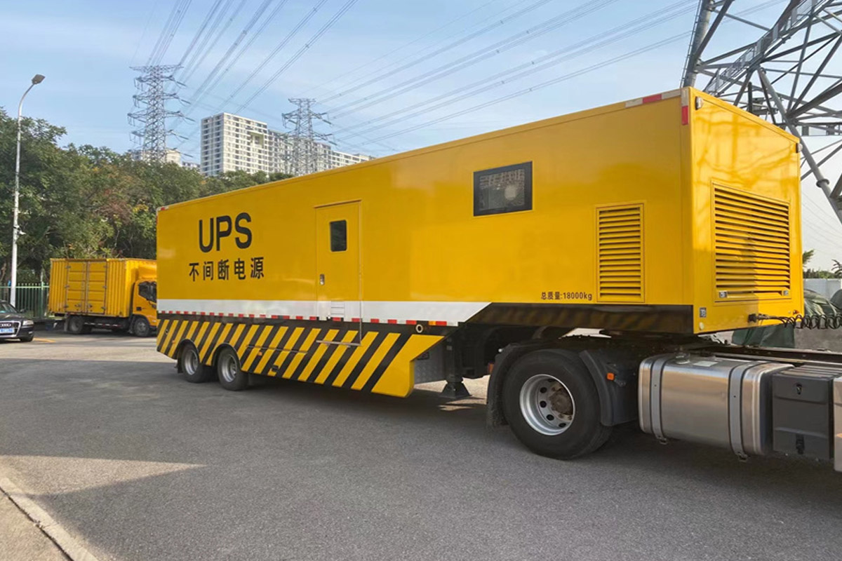 固阳发电机租赁施工现场